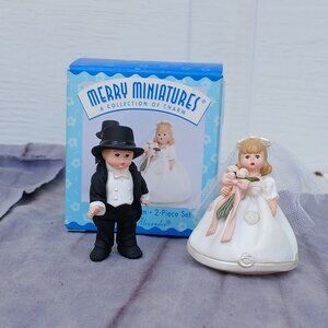 Merry Miniatures. Bride and Groom. 1998 Hallmark